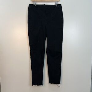 BANANA REPUBLIC Girlfriend Utility Chino Pant, Black, Size 8 Tall